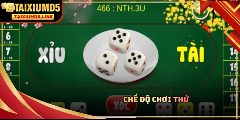 Màn hình hiển thị số dư ảo trong chế độ demo của sảnh cược tài xỉu free